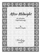 After Midnight piano sheet music cover